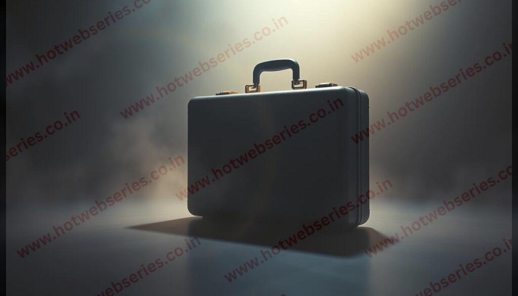 Generate an image of the iconic "Pulp Fiction" briefcase with a glow effect.