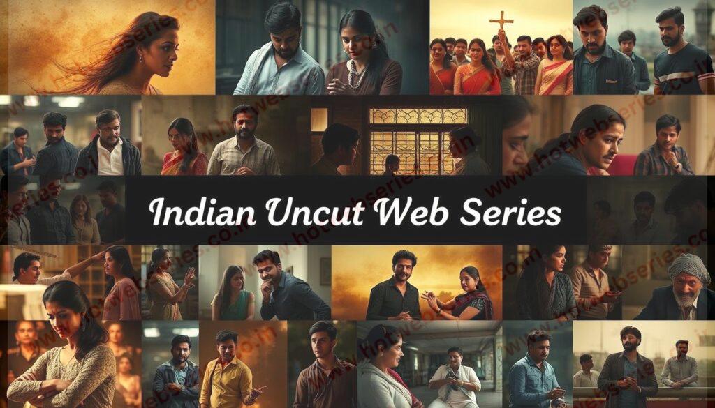 Popular Indian Web Series collage showing diverse content offerings